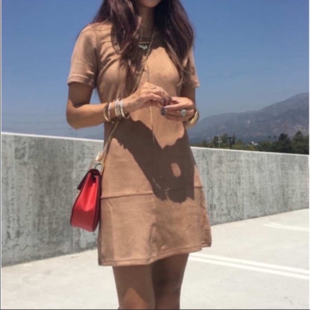Brown Suede dress